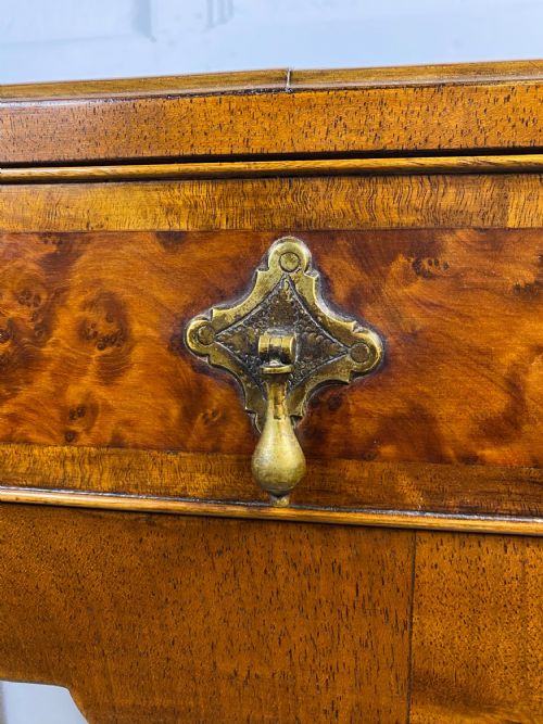 LACQUERED ONE DRAWER WALNUT TABLE - ADDITIONAL PHOTO 6