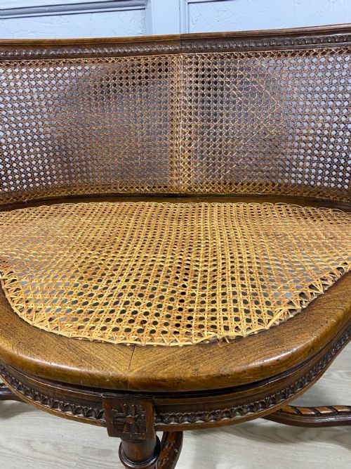 WALNUT BERGERE WINDOW SEAT - ADDITIONAL PHOTO 3