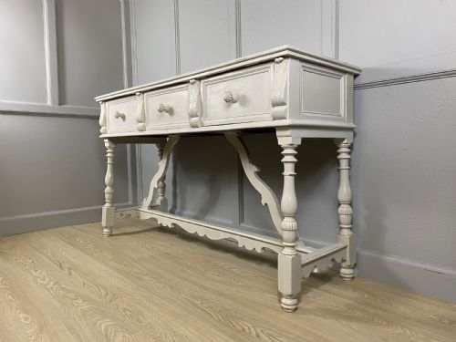 painted grey sideboard - CATEGORY: ANTIQUE SIDEBOARDS - DATED 1920