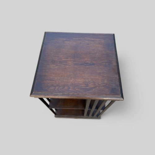 REVOLVING OAK BOOKCASE - ADDITIONAL PHOTO 1