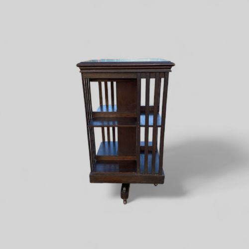 REVOLVING OAK BOOKCASE - ADDITIONAL PHOTO 2