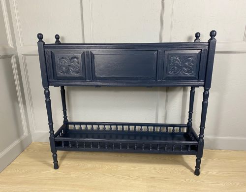 EDWARDIAN BLUE PAINTED JARDINIERE STAND - ADDITIONAL PHOTO 2