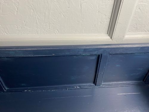 EDWARDIAN BLUE PAINTED JARDINIERE STAND - ADDITIONAL PHOTO 6