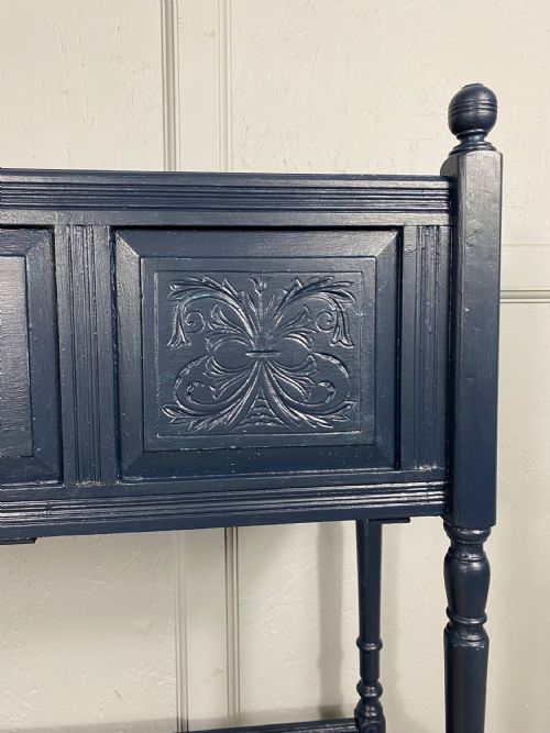 EDWARDIAN BLUE PAINTED JARDINIERE STAND - ADDITIONAL PHOTO 5