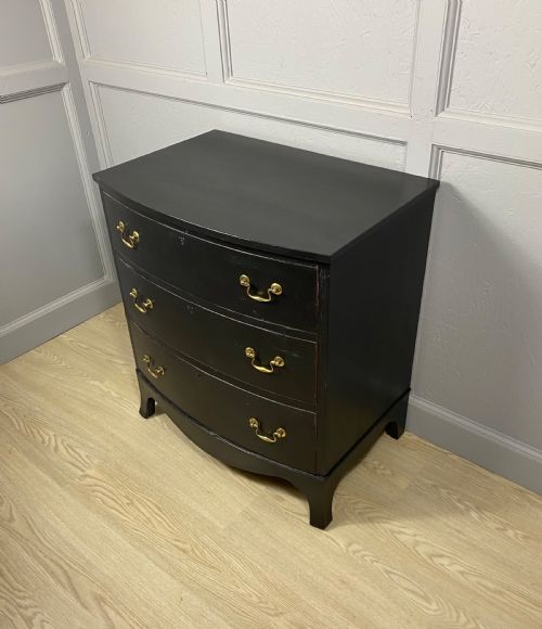 PAINTED BLACK CHEST OF DRAWERS - ADDITIONAL PHOTO 3