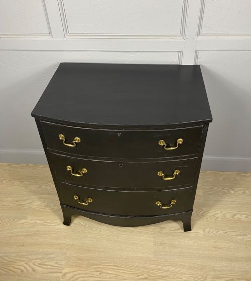PAINTED BLACK CHEST OF DRAWERS - ADDITIONAL PHOTO 5