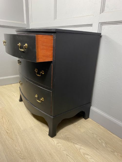 PAINTED BLACK CHEST OF DRAWERS - ADDITIONAL PHOTO 2