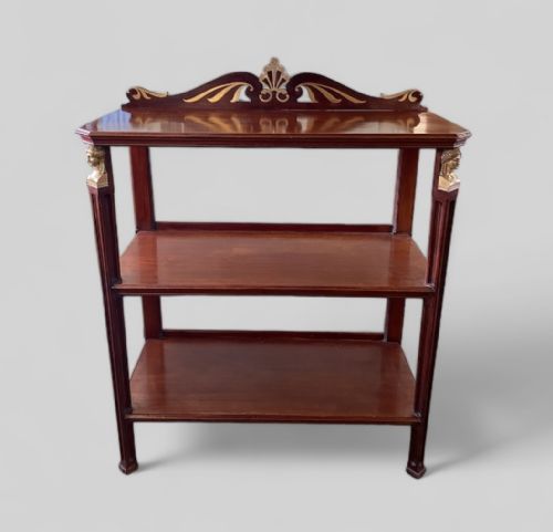 MAHOGANY BRASS INLAY BUFFET - ADDITIONAL PHOTO 1