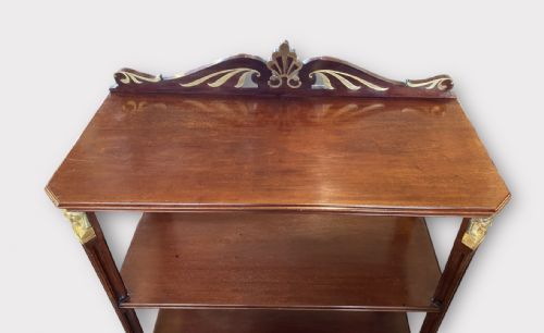 MAHOGANY BRASS INLAY BUFFET - ADDITIONAL PHOTO 3
