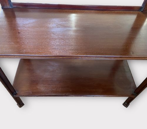 MAHOGANY BRASS INLAY BUFFET - ADDITIONAL PHOTO 4