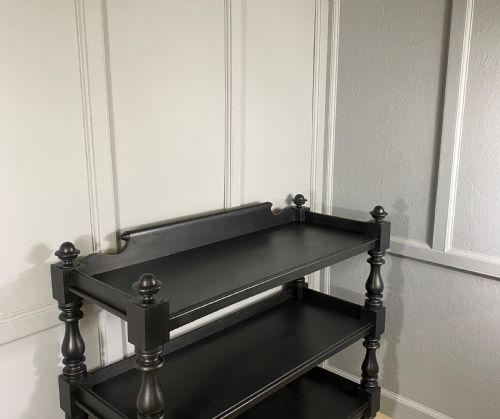 BLACK PAINTED VICTORIAN BUFFET - ADDITIONAL PHOTO 3