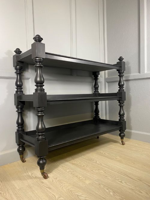 BLACK PAINTED VICTORIAN BUFFET