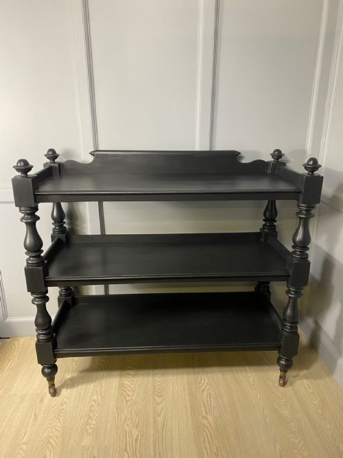 BLACK PAINTED VICTORIAN BUFFET - ADDITIONAL PHOTO 1