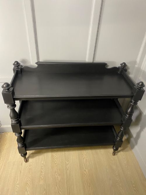 BLACK PAINTED VICTORIAN BUFFET - ADDITIONAL PHOTO 6