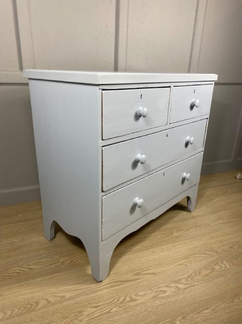 PINE VICTORIAN PAINTED CHEST OF DRAWERS - ADDITIONAL PHOTO 8