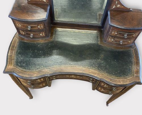ROSEWOOD VICTORIAN WRITING TABLE - ADDITIONAL PHOTO 2