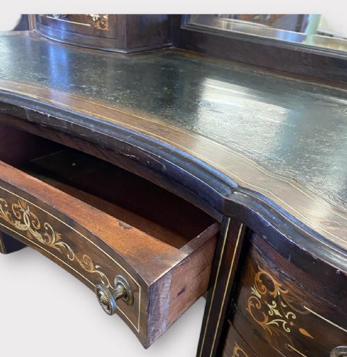 ROSEWOOD VICTORIAN WRITING TABLE - ADDITIONAL PHOTO 3