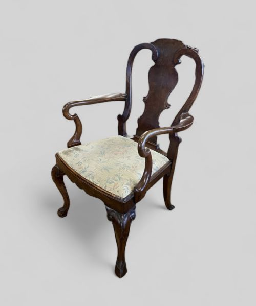 WALNUT STUDY ELBOW CHAIR - ADDITIONAL PHOTO 3