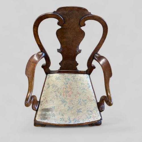 WALNUT STUDY ELBOW CHAIR - ADDITIONAL PHOTO 5