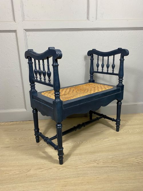 BLUE PAINTED STOOL