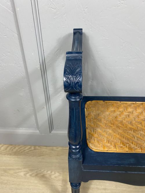BLUE PAINTED STOOL - ADDITIONAL PHOTO 8