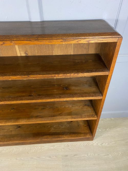 OPEN OAK BOOKCASE - ADDITIONAL PHOTO 8