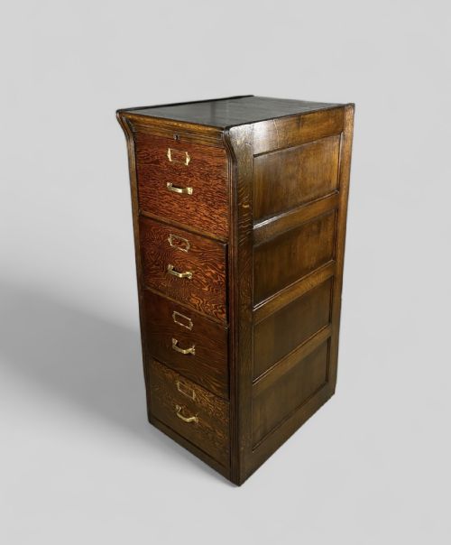oak pine office filing cabinet - CATEGORY: ANTIQUE CABINETS - DATED 1930