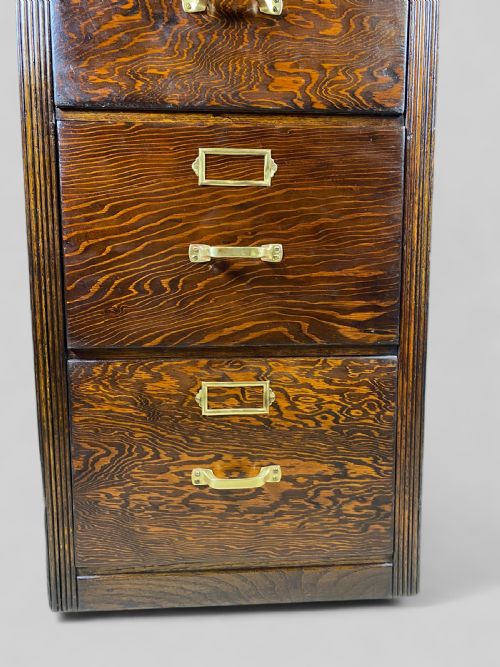 OAK PINE OFFICE FILING CABINET - ADDITIONAL PHOTO 4