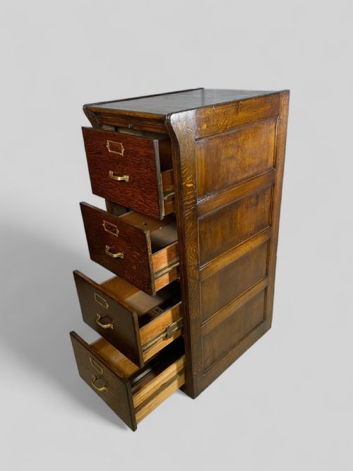 OAK PINE OFFICE FILING CABINET - ADDITIONAL PHOTO 10