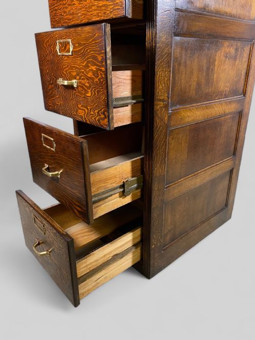 OAK PINE OFFICE FILING CABINET - ADDITIONAL PHOTO 11