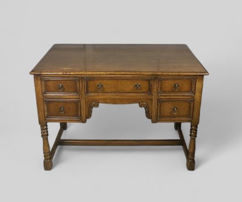 OAK DRESSING TABLE WITH MIRROR - ADDITIONAL PHOTO 12