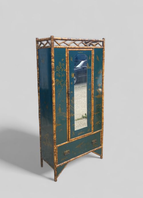 bamboo wardrobe - CATEGORY: ANTIQUE CUPBOARDS - DATED 1910