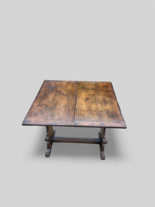 ROTATING FOLDING IPSWICH OAK TWO DRAWER TABLE - ADDITIONAL PHOTO 7