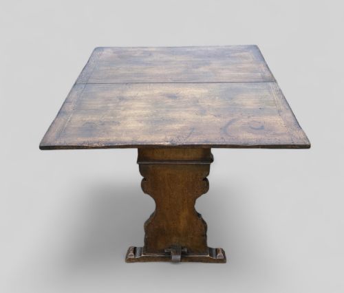 ROTATING FOLDING IPSWICH OAK TWO DRAWER TABLE - ADDITIONAL PHOTO 8