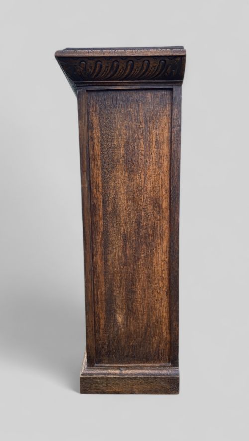 CARVED OAK OPEN BOOKCASE - ADDITIONAL PHOTO 5