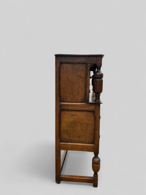 LARGE DISTRESSED OAK CUPBOARD - ADDITIONAL PHOTO 6