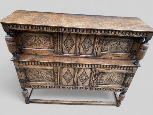 LARGE DISTRESSED OAK CUPBOARD - ADDITIONAL PHOTO 8