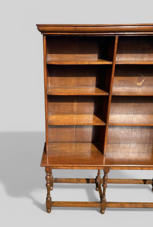 MULTICOMPARTMENT DISTRESSED OAK BOOKCASE - ADDITIONAL PHOTO 7