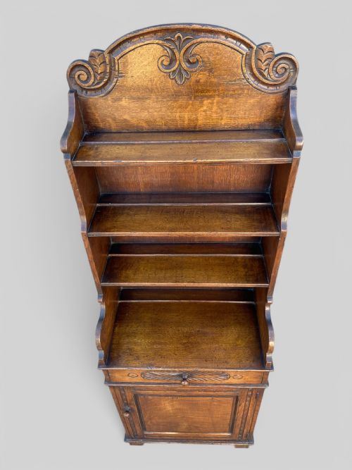 WATERFALL SMALL OAK DRESSER BOOKCASE - ADDITIONAL PHOTO 2