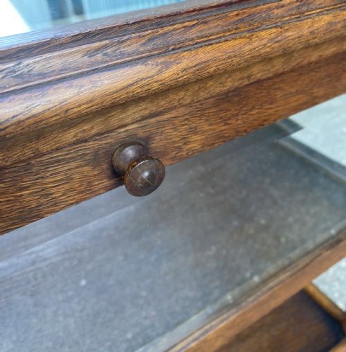 OAK DISPLAY TEA TROLLEY - ADDITIONAL PHOTO 3