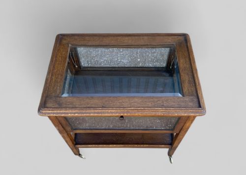 OAK DISPLAY TEA TROLLEY - ADDITIONAL PHOTO 5