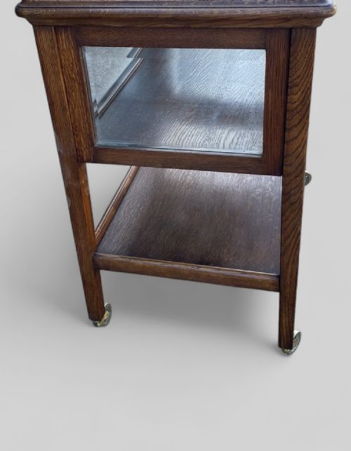 OAK DISPLAY TEA TROLLEY - ADDITIONAL PHOTO 6