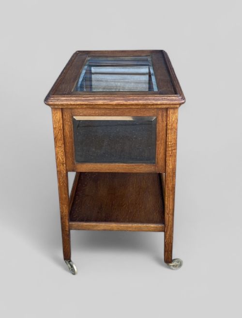 OAK DISPLAY TEA TROLLEY - ADDITIONAL PHOTO 7
