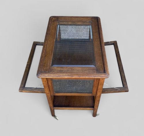 OAK DISPLAY TEA TROLLEY - ADDITIONAL PHOTO 8