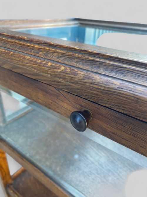 OAK DISPLAY TEA TROLLEY - ADDITIONAL PHOTO 9