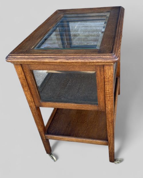 OAK DISPLAY TEA TROLLEY - ADDITIONAL PHOTO 10