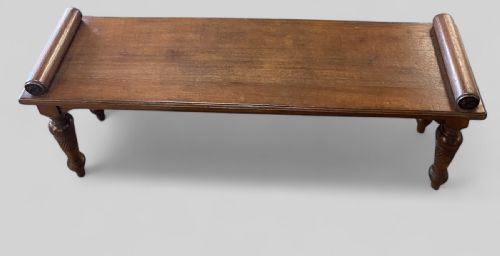 ANTIQUE OAK WINDOW SEAT - ADDITIONAL PHOTO 5