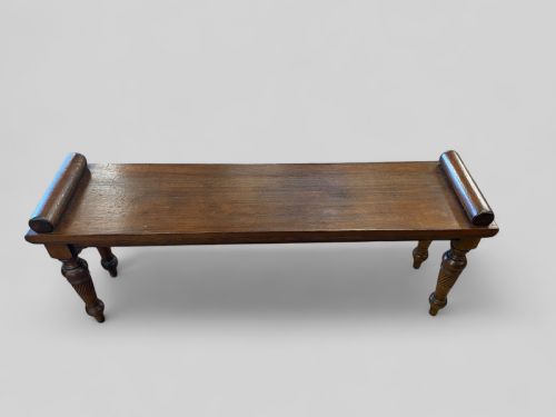 ANTIQUE OAK WINDOW SEAT - ADDITIONAL PHOTO 6