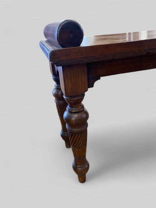 ANTIQUE OAK WINDOW SEAT - ADDITIONAL PHOTO 7
