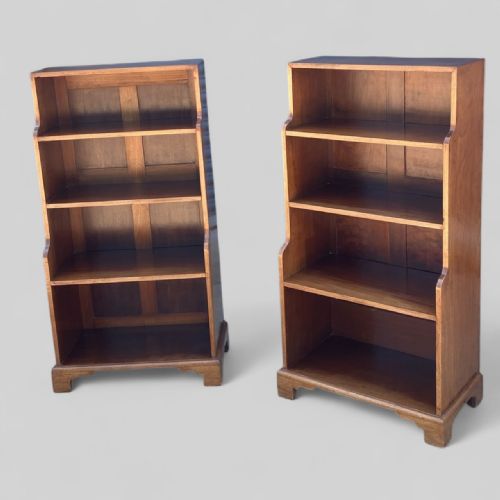 pair of bookcases almost matching circa 1930 - CATEGORY: ANTIQUE BOOKCASES - DATED 1930